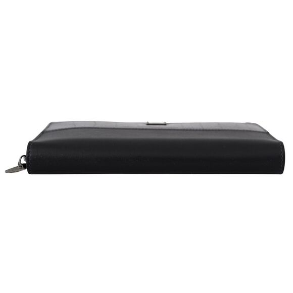 Dolce & Gabbana Black Zip Around Continental Clutch Leather Men\'s Wallet